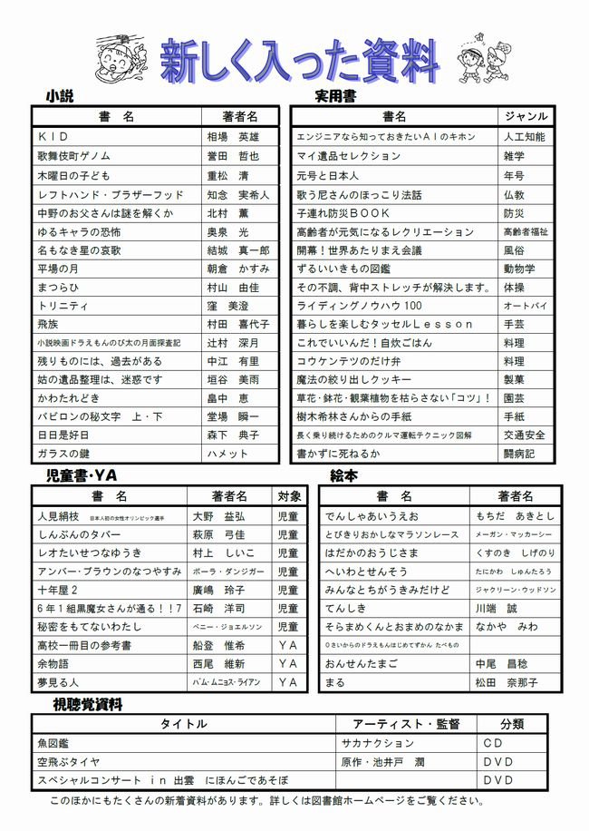 図書館だよりＮｏ．９３　裏
