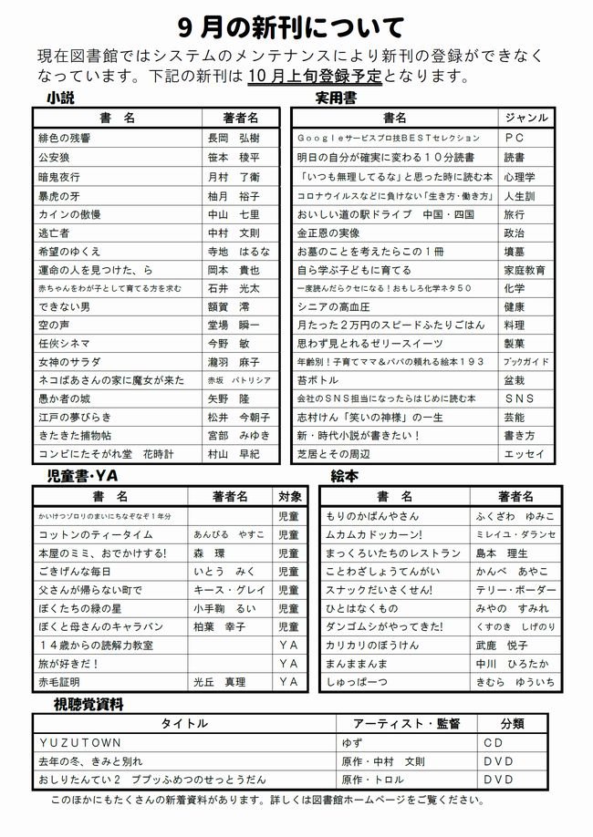 図書館だよりＮｏ．１０７　裏